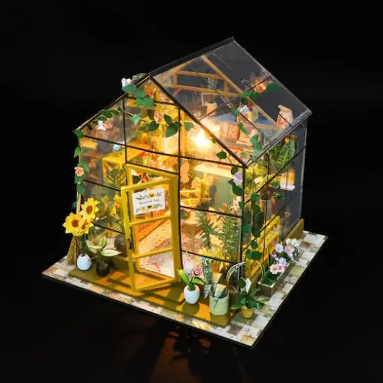 Sparkly Selections Sunshine Flower Green House DIY Miniature Kit {4}