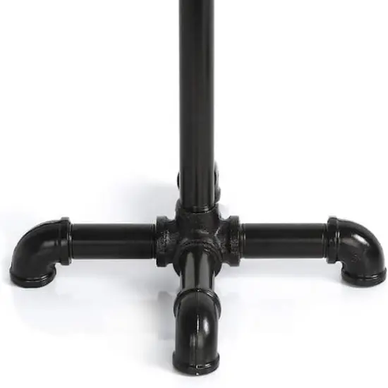 Black Free Standing Toilet Paper Holder Stand {5}