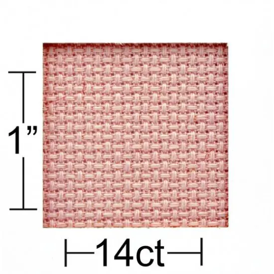 Essentials by Leisure Arts 14 Count Aida Cloth, 30" x 36" Pink {4}