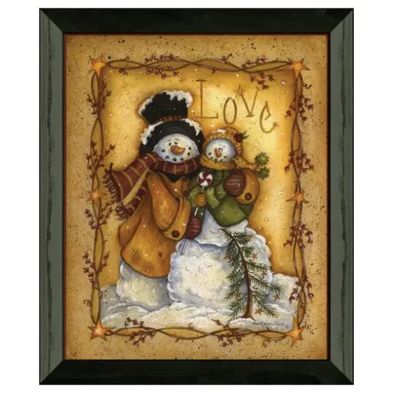 Timeless Frames&reg; Snow Folk Love Framed Wall Art {1}