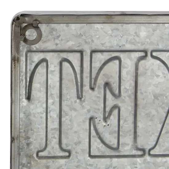 36" Beige Farmhouse Metal Wall Sign {6}