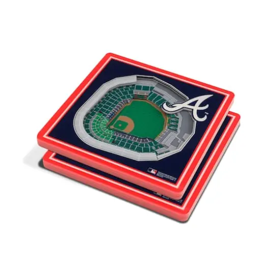 MLB 3D StadiumView Coasters Atlanta Braves {1}