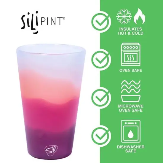 Silipint&reg; 16oz. Mountain Air & Desert Sun Silicone Pint Glasses, 2ct. {3}