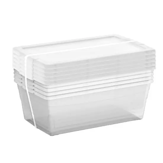 6.1qt. Clear Storage Cases with Snap-On Lids, 5ct. by Simply Tidy&reg; {5}