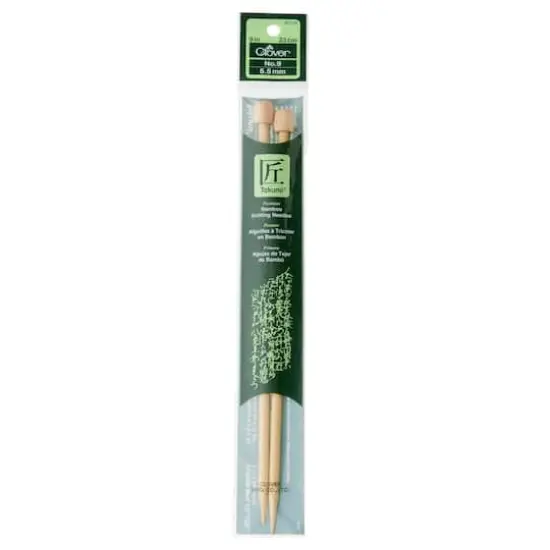 Clover Takumi&reg; 9" Bamboo Knitting Needles {4}