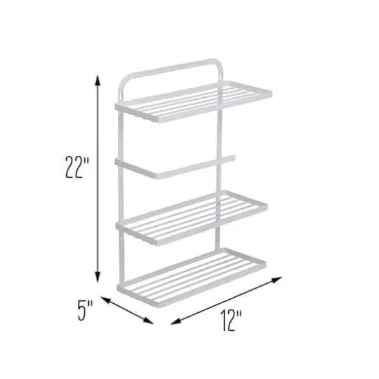 Honey Can Do White Spice Rack & Paper Towel Holder {10}