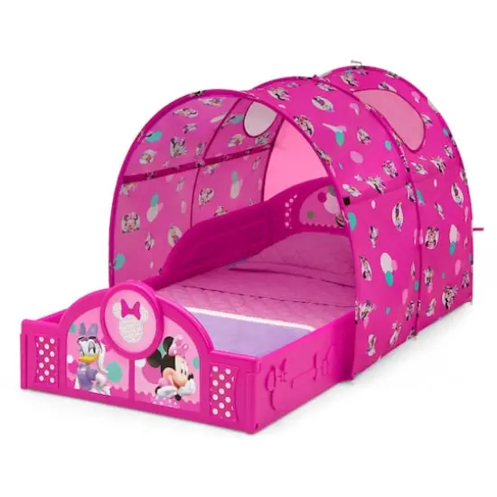 Delta Children Disney&reg; Minnie Mouse Sleep & Play Toddler Bed with Canopy {1}