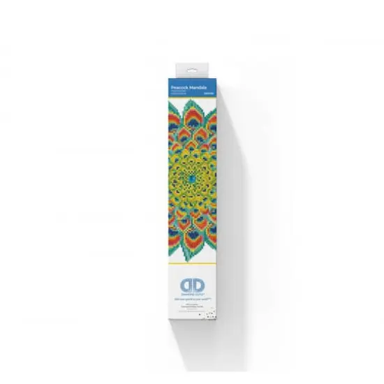 Diamond Dotz&reg; Intermediate Peacock Mandala Diamond Painting Kit {4}