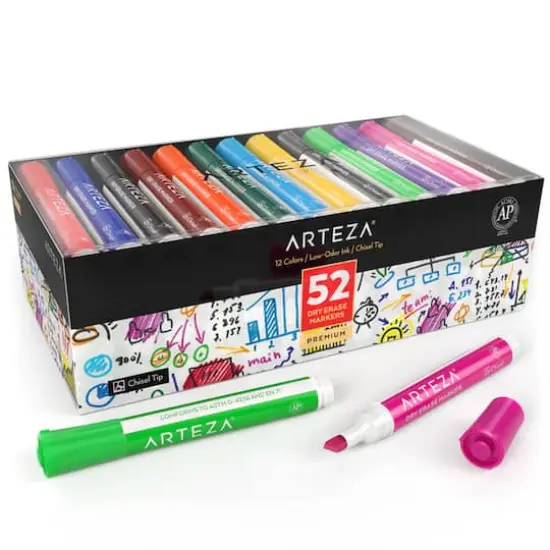 Arteza&reg; 52 Piece Dry Erase Marker Set {4}