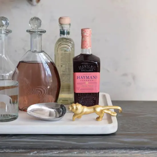 Hello Honey Stainless Steel and Cast Aluminum Scoop with Lion Shaped Handle, Gold Finish {4}