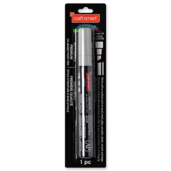 Chisel Tip Multi-Surface Premium Paint Pen by Craft Smart® Silver {3}