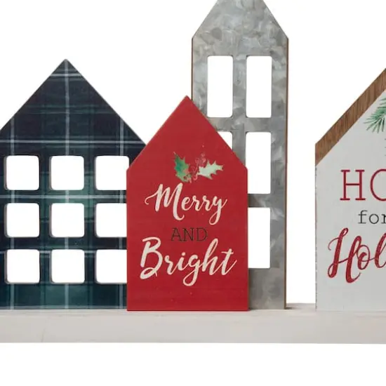 Glitzhome&reg; 20" Home for the Holidays D&eacute;cor Accent {6}