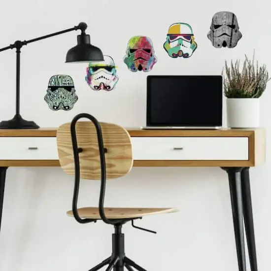 RoomMates Star Wars™ Artistic Stormtrooper Heads Peel & Stick Wall Decals {4}
