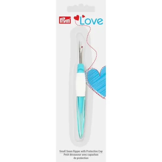 Prym&reg; Love 5" Turquoise Seam Ripper with Protective Cap {1}
