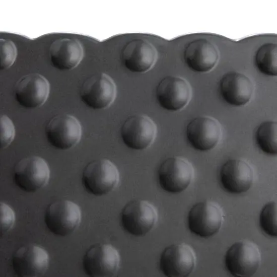 Hello Honey® 11" Black Ceramic Hobnail Planter with Scalloped Edge {6}