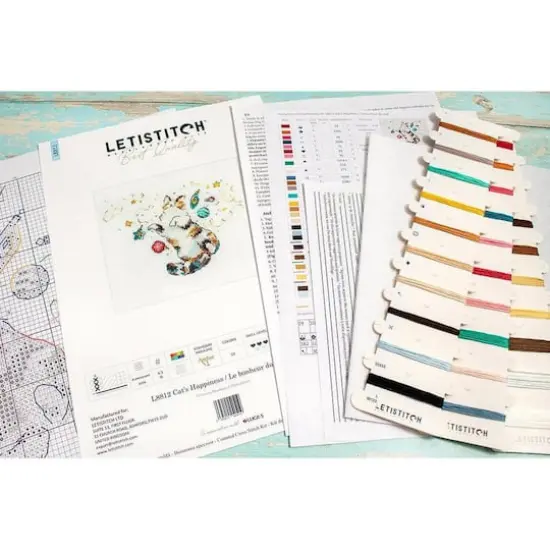 LetiStitch Cat's Happiness Counted Cross Stitch Kit {3}