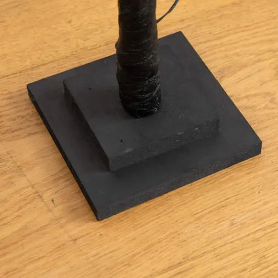 3ft. Pre-Lit Halloween Black Twig Artificial Tree with 80 Orange & Purple LED Lights {7}