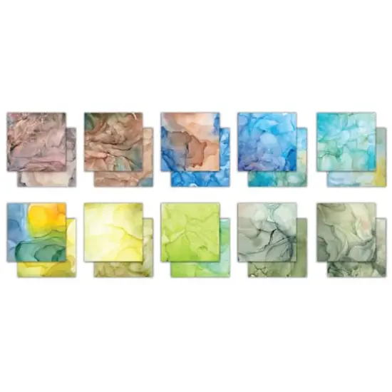 Craft Consortium Ink Drops Earth Double-Sided Paper Pad, 6" x 6" {3}