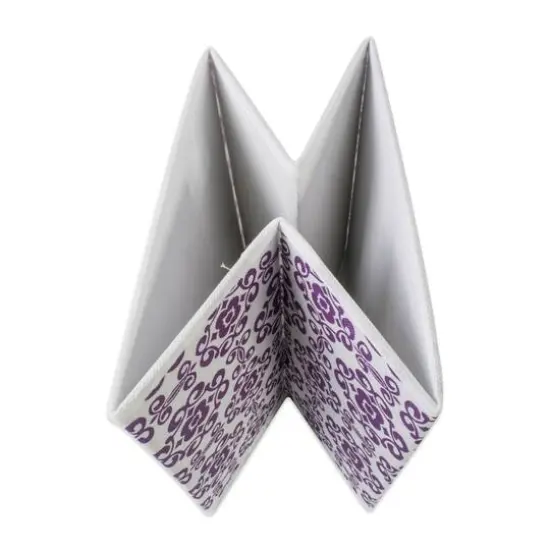 DII&reg; 11" Nonwoven Polyester Scroll Storage Cubes, 2ct. Eggplant {5}