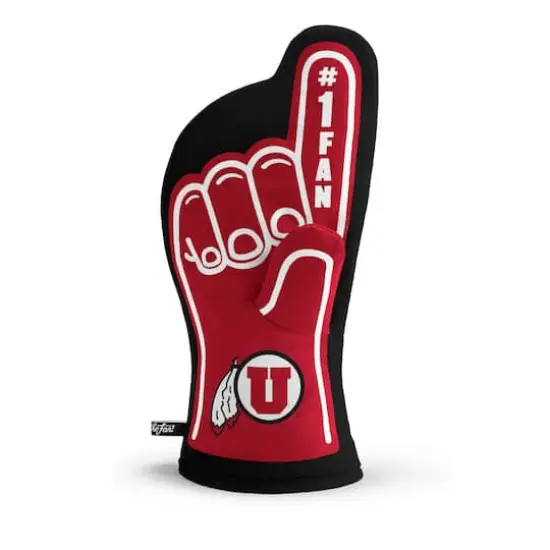 Quilted No.1 Oven Mitt Utah Utes {1}
