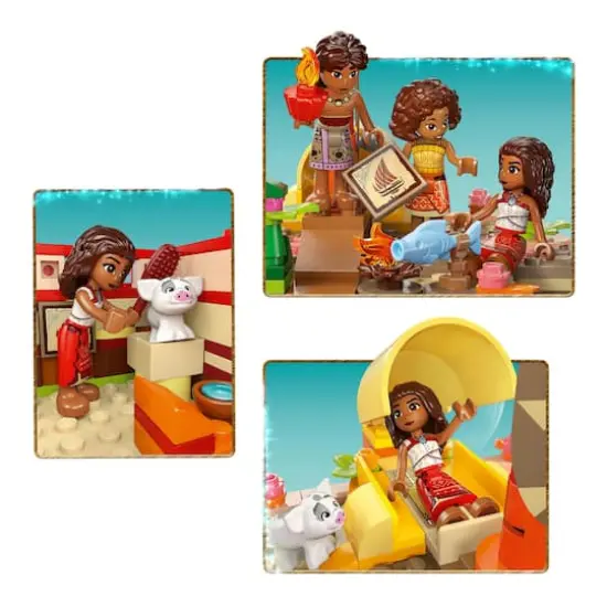 LEGO&reg; Disney Moana&rsquo;s Adventure Canoe Fantasy Toy Model Kit 43270 {6}