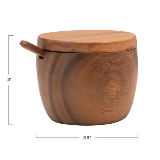 Hello Honey&reg; Acacia Wood Covered Jar with Spoon {11}