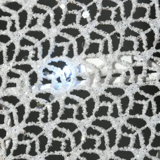 Fabric Glitter Shepherd and Sheep Set with Warm & Cool White UL LED Lights {4}