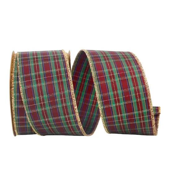 JAM Paper 2.5" x 20yd. Wired McSweeny Plaid Ribbon {1}