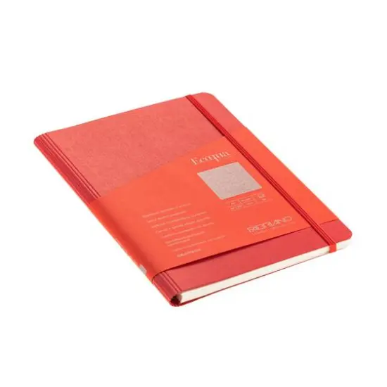 Fabriano&reg; Ecoqua Plus Dotted A5 Hidden Spiral-Bound Notebook Red {6}