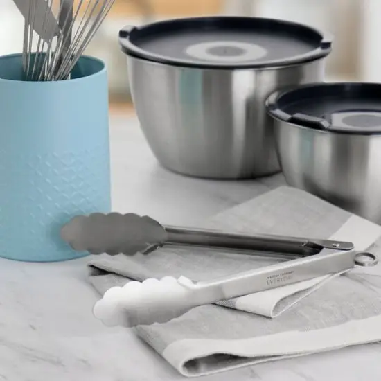 Martha Stewart Everyday Stainless Steel Easy-Lock Tongs {5}