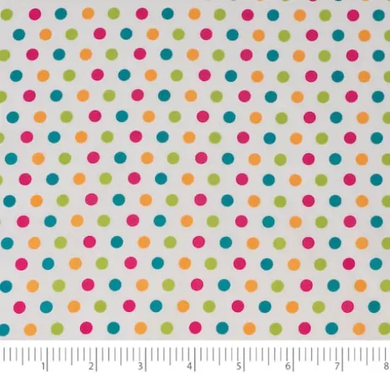 SINGER Spring Floral Dots Cotton Fabric {4}