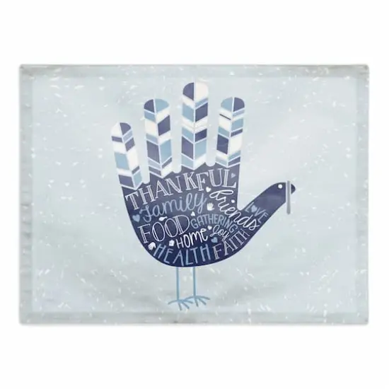 Blue Hand Turkey Placemat {1}