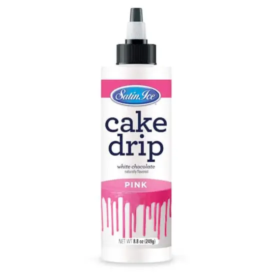 Satin Ice&reg; White Chocolate Cake Drip Pink {1}