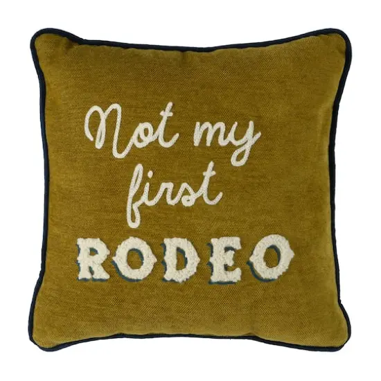 Green Not My First Rodeo Throw Pillow by Ashland&reg; {1}