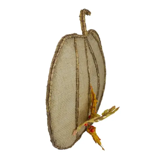 19" Beige Burlap & Vine Pumpkin Wall D&eacute;cor {4}
