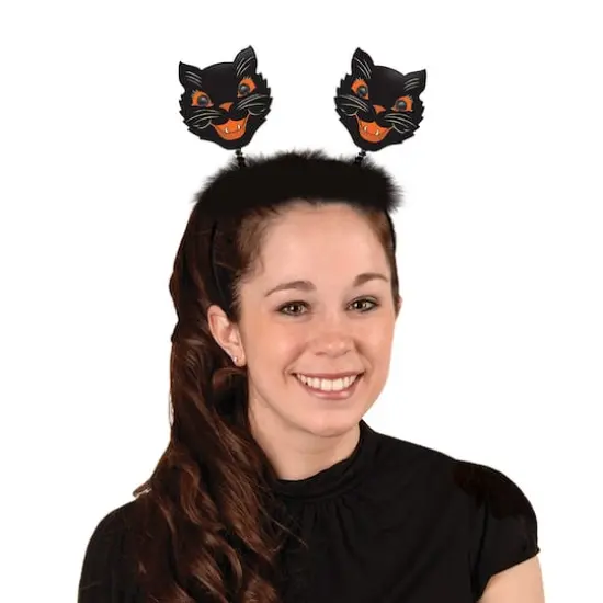 Beistle Vintage Halloween Cat Bopper Headbands {4}