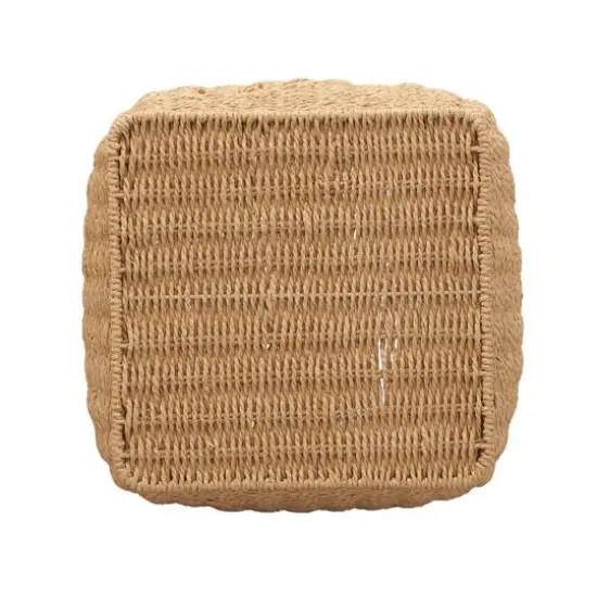 Household Essentials Paper Rope Basket with Handles {6}