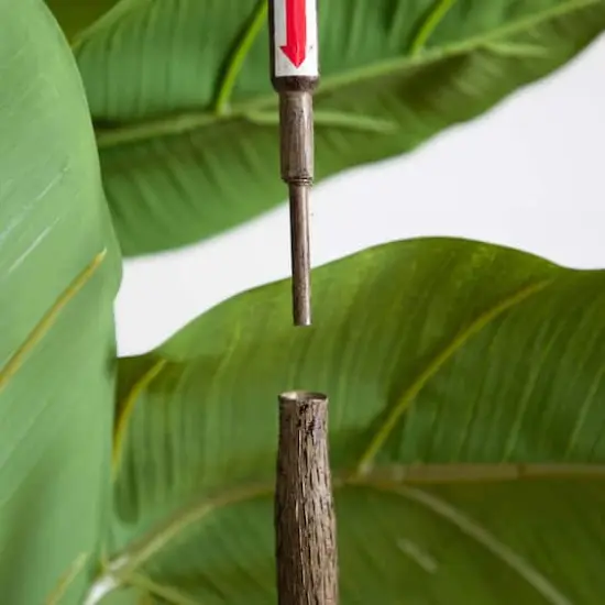 6ft. Rubber Tree in Decorative Planter with Real Touch Leaves {5}