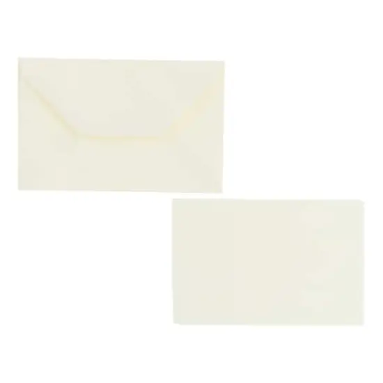 Fabriano&reg; Medioevalis 3.3" x 5.1" White Flat Cards & Envelopes, 20ct. {3}