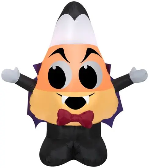 3.5" Airblown&reg; Inflatable Halloween Candy Corn Vampire {1}