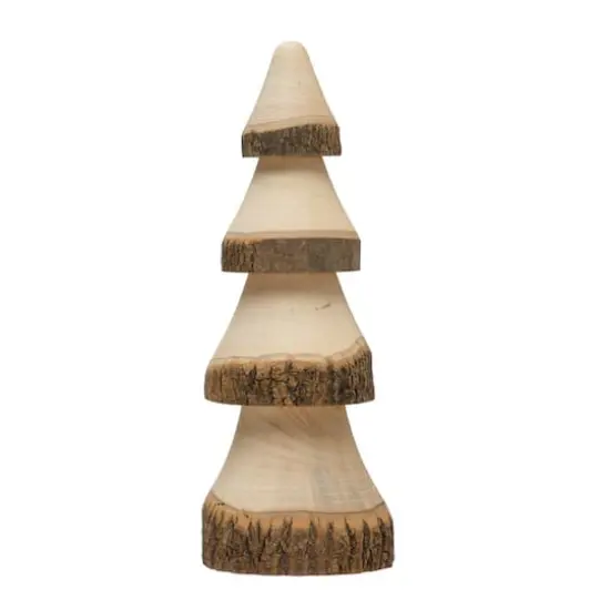 Hello Honey&reg; 6.5" Natural Hand-Carved Wood Tree {1}