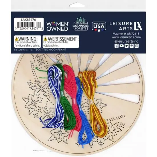 Leisure Arts&reg; Advanced Ocean Flower Wood Stitchery Kit {3}