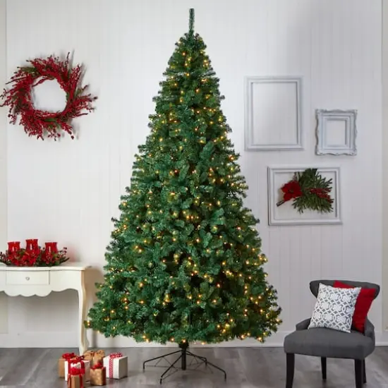 10ft. Pre-Lit Northern Tip Artificial Christmas Tree, Clear LED Lights {3}