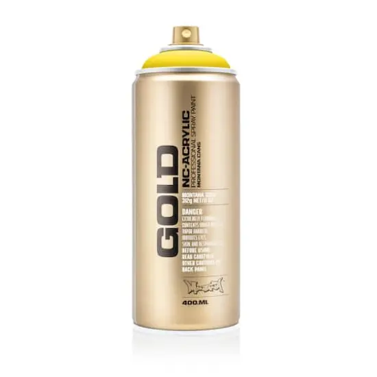 Montana&trade; Cans GOLD Shock Color Spray Paint, 400mL S1000 Shock Yellow Light {5}