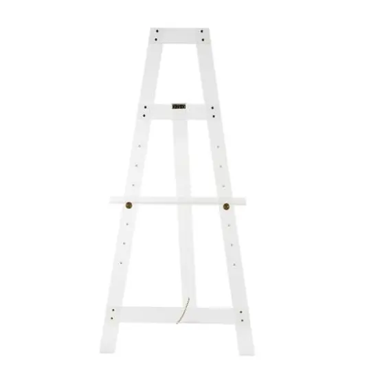 57" Clear Acrylic Plastic Adjustable 7-Tier Display Easel with Gold Metal Hardware & Chain Support {7}