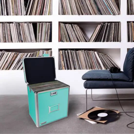 Vaultz Mint Vinyl Record Storage Case {6}