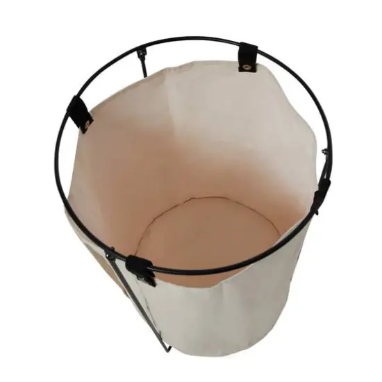 Household Essentials 23" Standing Laundry Hamper with Removable Bag Natural {7}