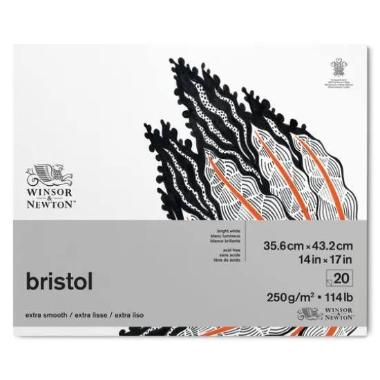 Winsor & Newton&trade; Bristol White 114lb. Paper Pad {1}