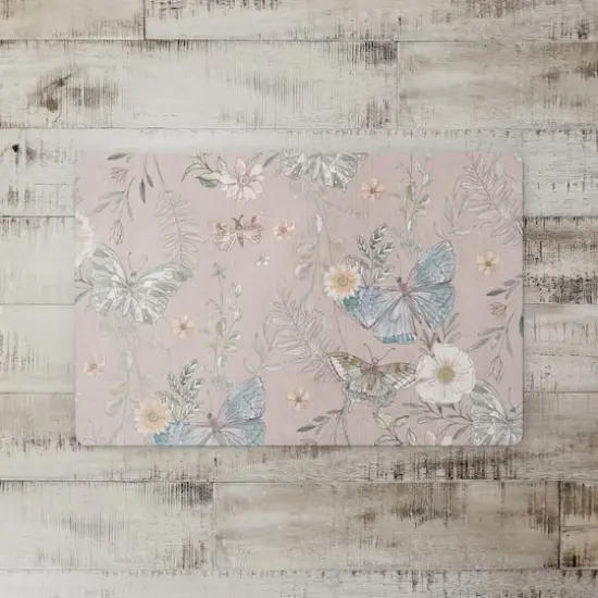 Butterflies Floor Mat Blush {3}