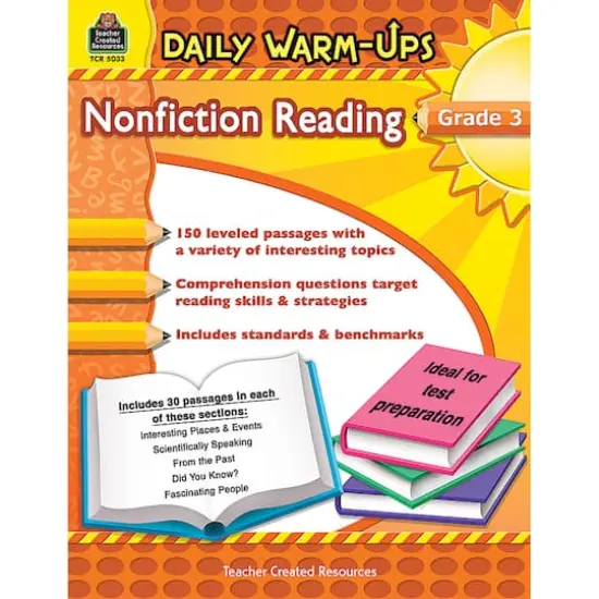 Teacher Created Resources Daily Warm-Ups: Nonfiction Reading Book, Grade 3 {1}